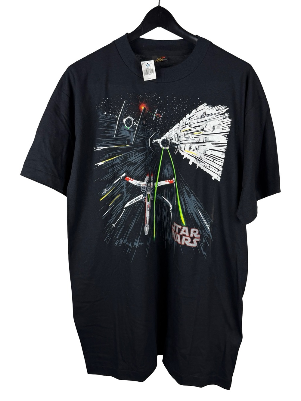 Vintage 90s Deadstock Star Wars Movie Promo Single Stitch Graphic Shirt Size XL